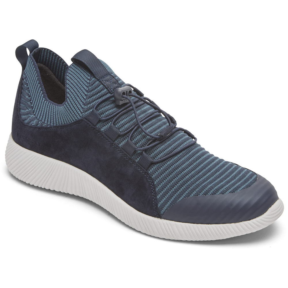 Rockport Singapore Womens Sneakers - City Lites Robyne Knit Bungee Blue - GX4956837